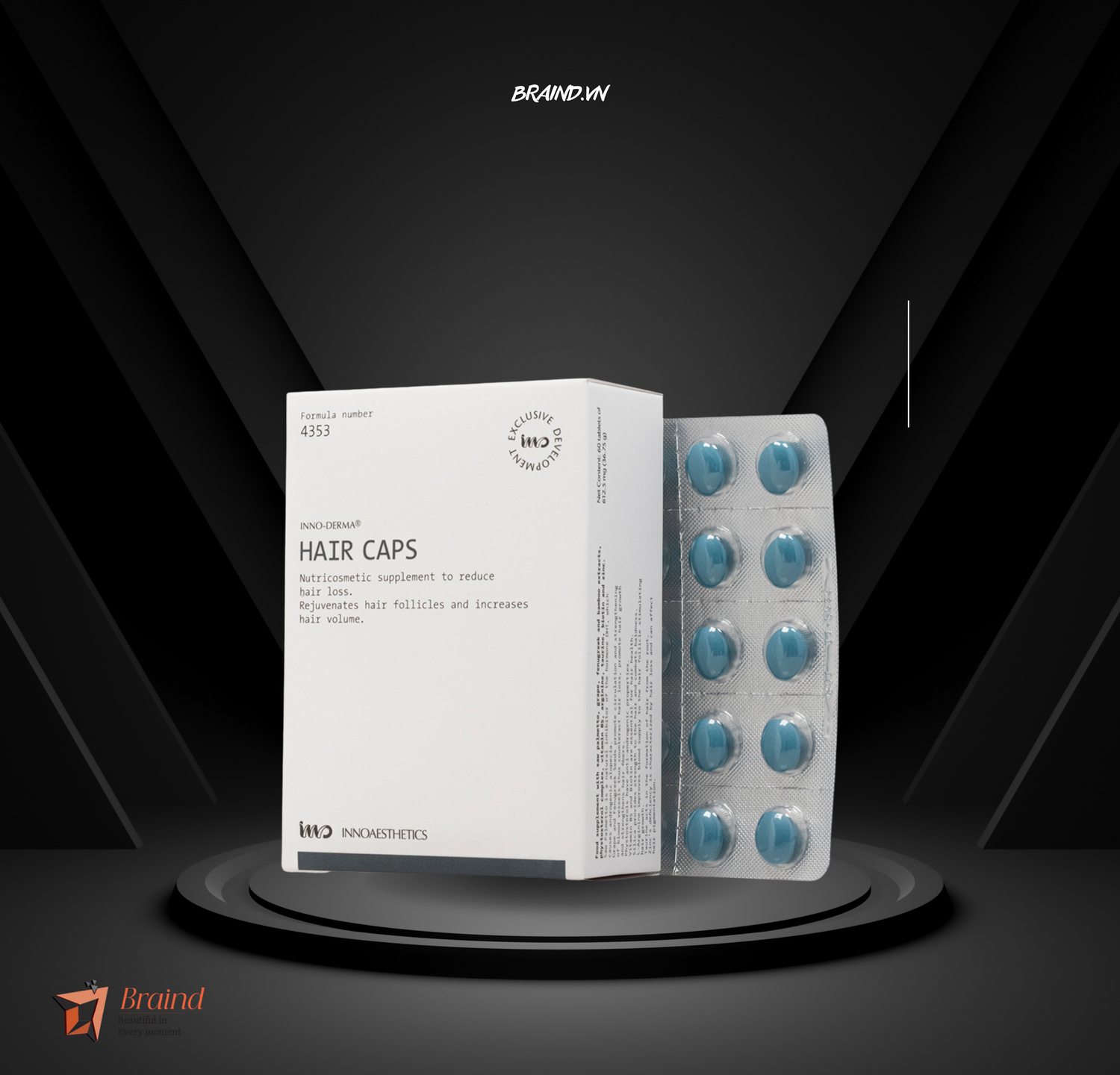 innoaesthetics hair caps Braind