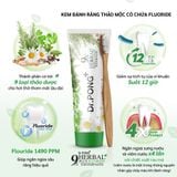  Kem đánh răng từ thảo dược & fluoride trắng răng, thơm miệng Dr.PONG 9X HERBAL PLUS FLUORIDE TOOTHPASTE 100g 