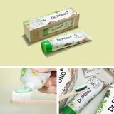  Kem đánh răng từ thảo dược & fluoride trắng răng, thơm miệng Dr.PONG 9X HERBAL PLUS FLUORIDE TOOTHPASTE 100g 