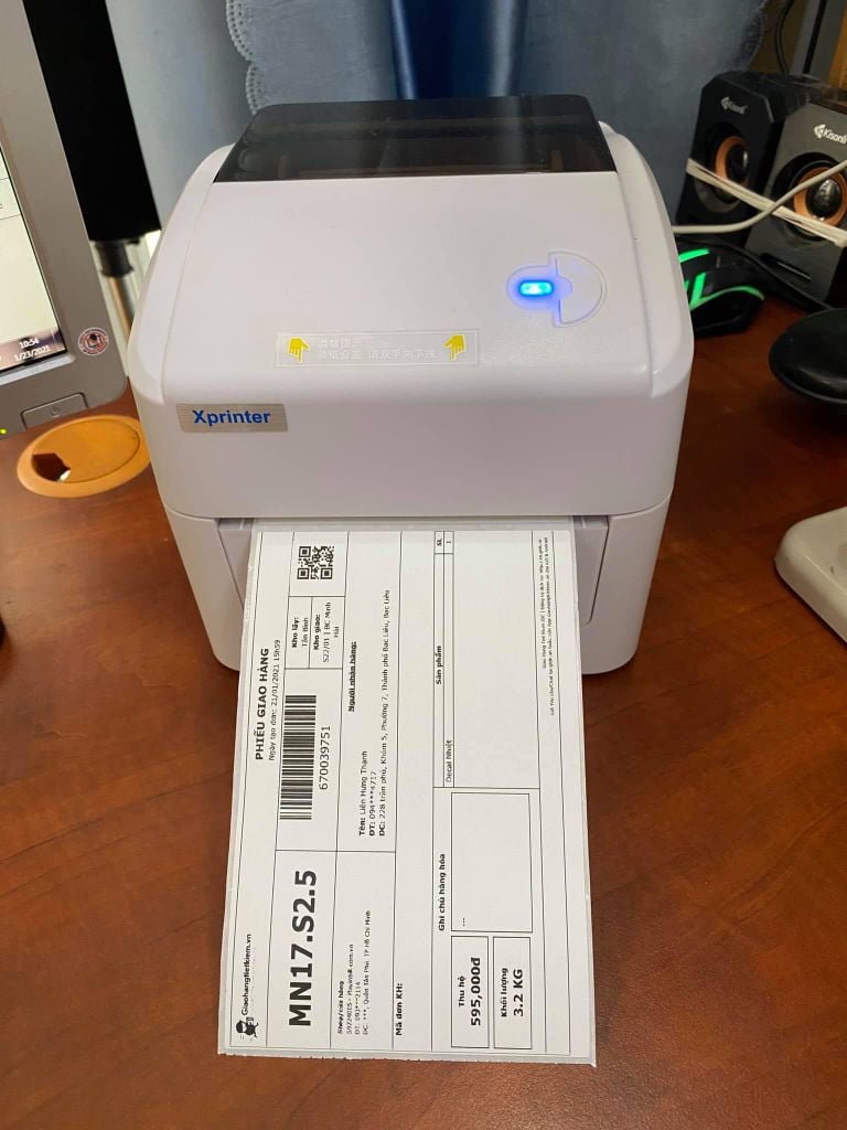 Giấy in nhiệt A6 khổ 100x150 mm - Tem vận đơn Shopee, Tiktok, Tiki, Lazada