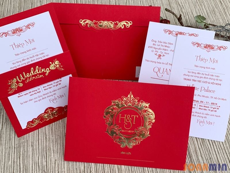 In thiệp cưới theo yêu cầu giá rẻ số 1