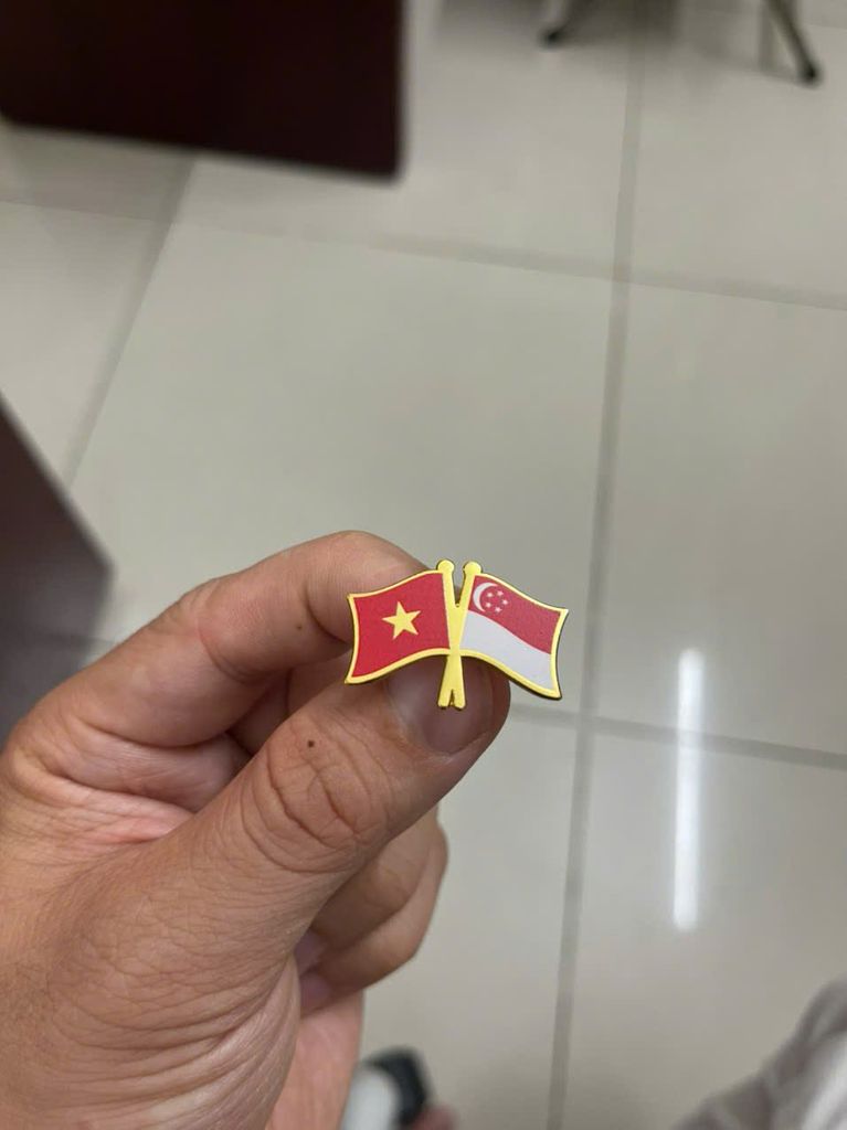 Huy Hiệu Cờ 2 Nước