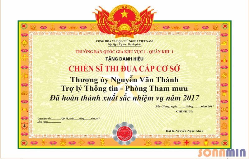 In giấy khen - In bằng khen chất lượng cao