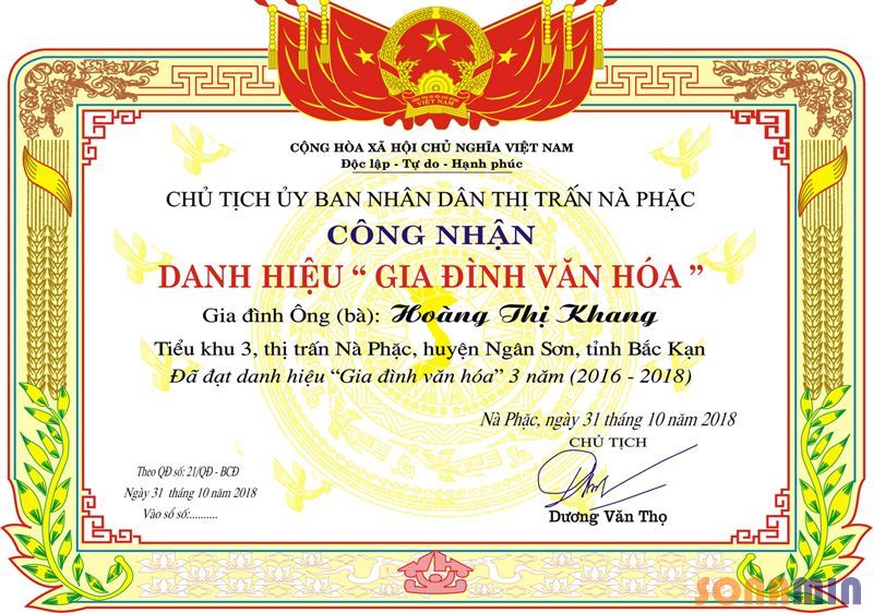 In giấy khen - In bằng khen chất lượng cao