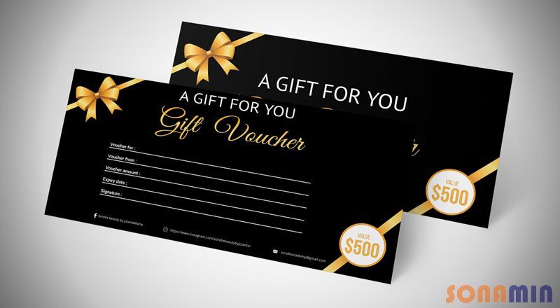 In Gift Voucher quà tặng tri ân khách hàng