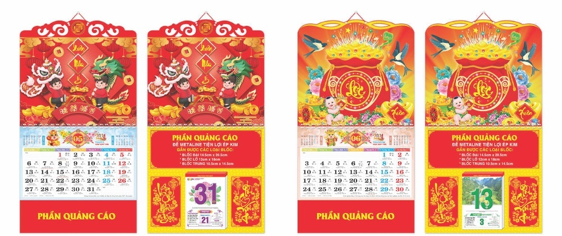 In lịch Tết theo yêu cầu giá rẻ