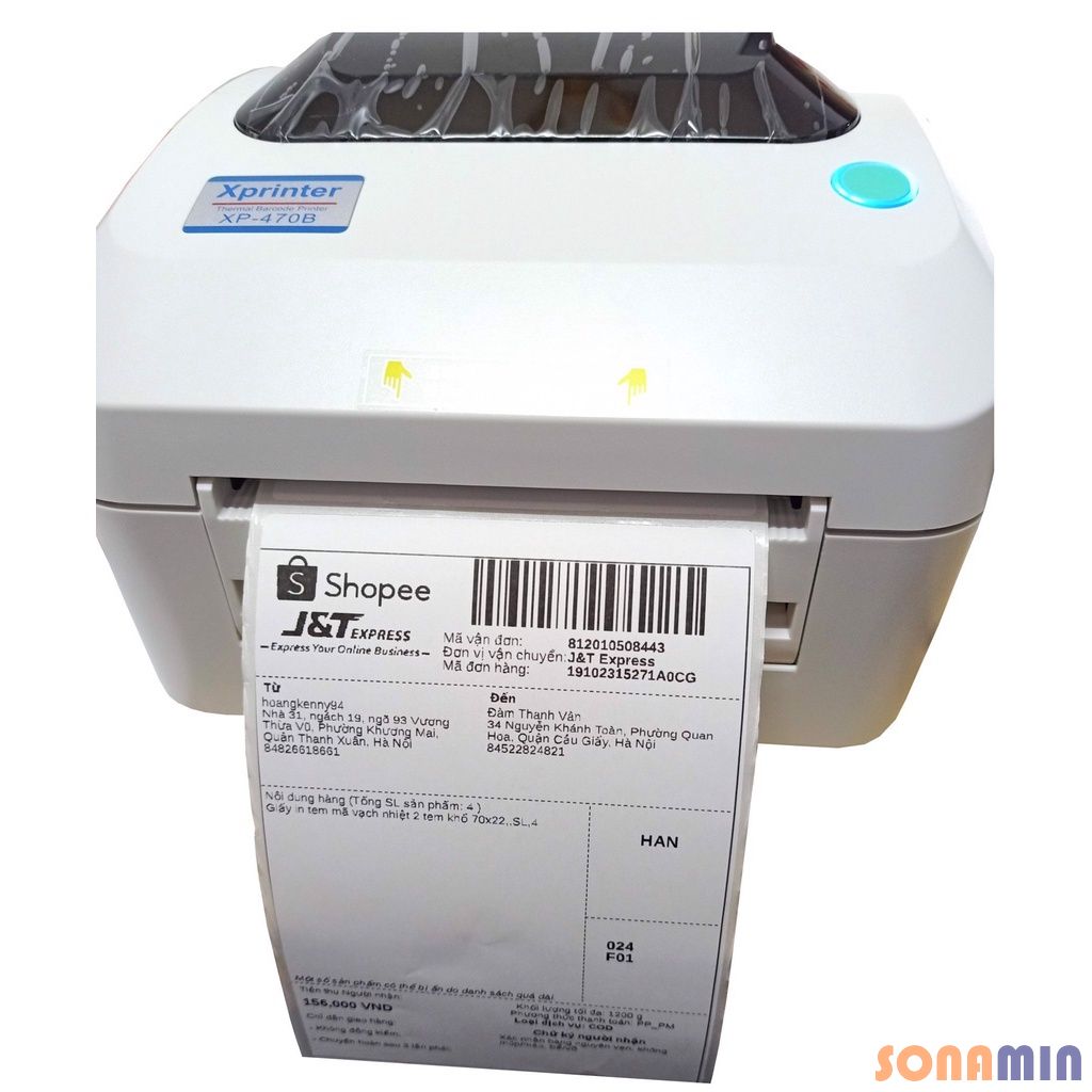 Máy in đơn hàng Xprinter 470B: Tiktok, Shopee, Facebook