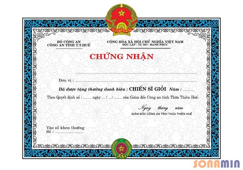 In giấy khen - In bằng khen chất lượng cao