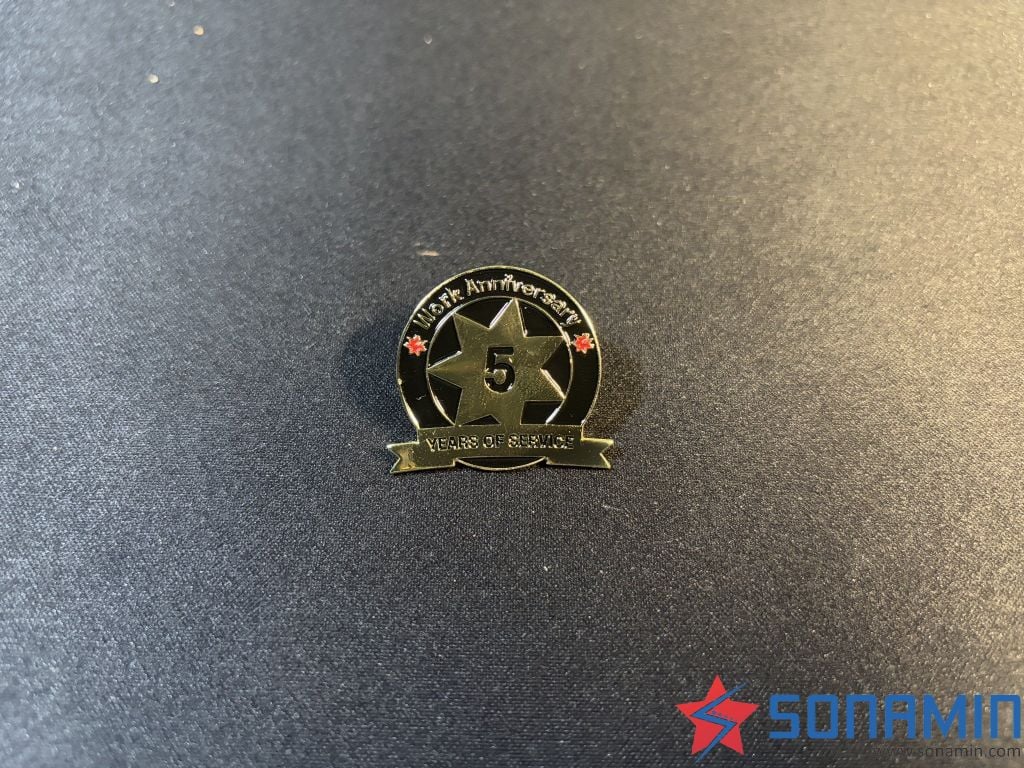 Huy hiệu cài áo kỷ niệm năm thành lập công ty - Hợp kim đúc khuôn