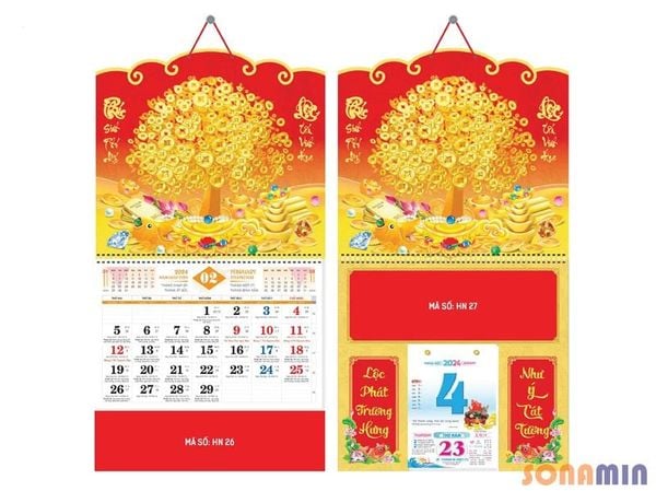 In lịch Tết theo yêu cầu giá rẻ