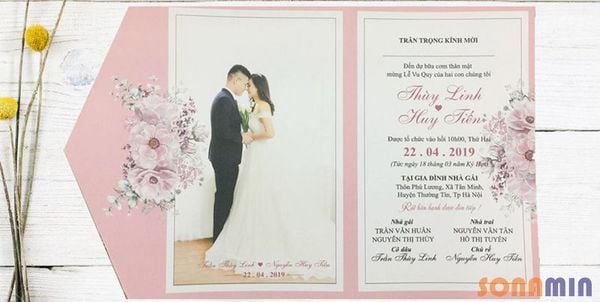 In thiệp cưới theo yêu cầu giá rẻ số 1