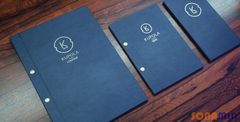 In menu nhà hàng, quán ăn theo thiết kế độc quyền