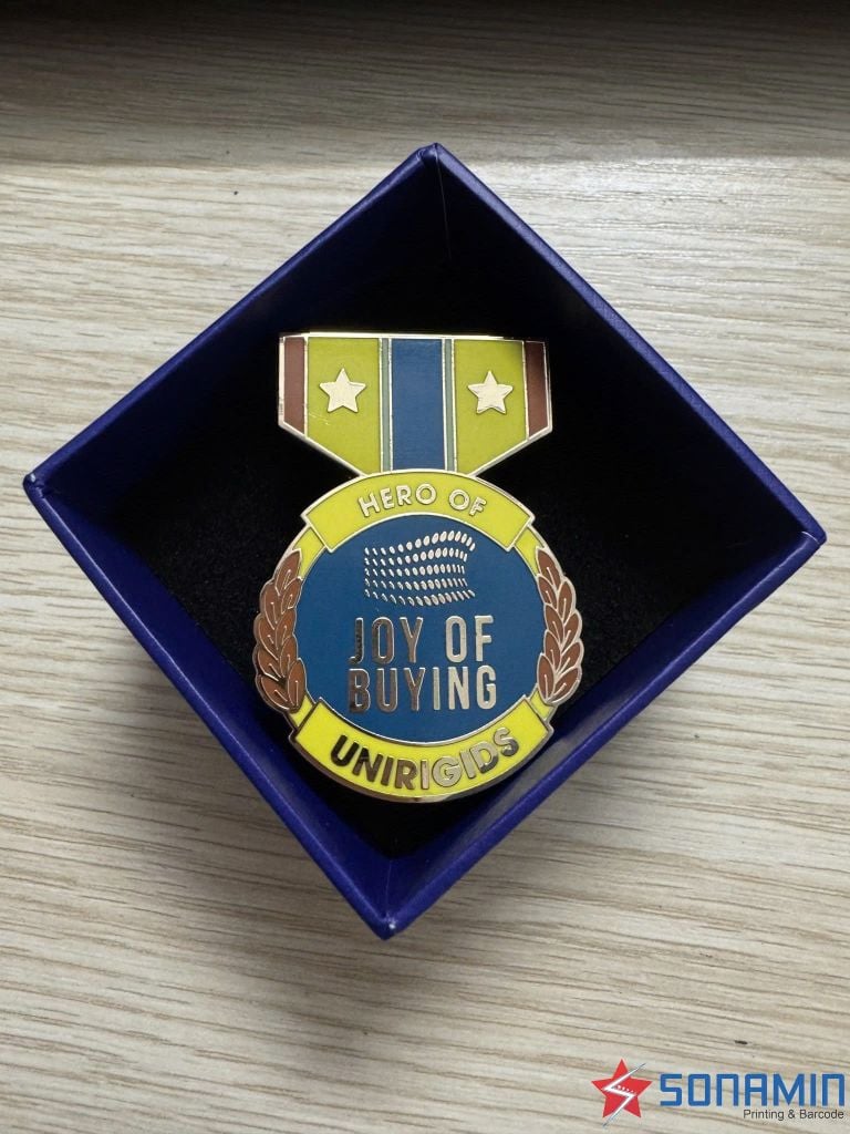 In huy hiệu, pin cài áo theo yêu cầu