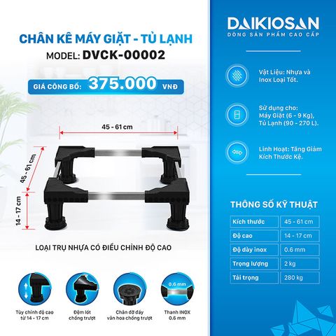 Chân kê máy giặt, tủ lạnh DVCK-00002