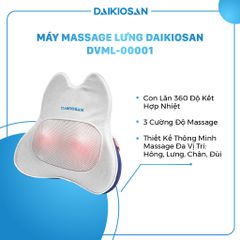 Máy Massage Lưng DAIKIOSAN DVML-00001 Kết Hợp Con Lăn Và Nhiệt, Mát Xa Nhiều Vị Trí Trên Cơ Thể