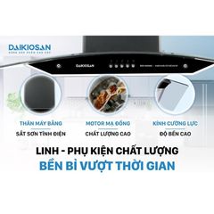 Máy Hút Mùi Nhà Bếp DAIKIOSAN DKH-000008 Công Suất Mạnh, Vận Hành Êm Ái, Nhập Khẩu Thổ Nhĩ Kỳ