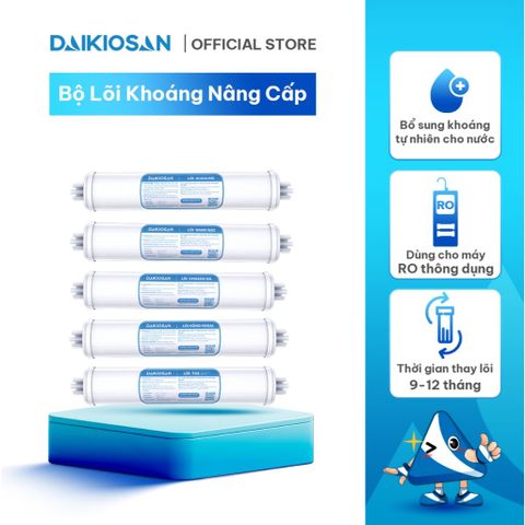 Combo lõi lọc khoáng, màng lọc RO Daikiosan chính hãng cao cấp - thay thế cho các loại máy lọc nước, RO