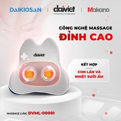 Máy Massage Lưng DAIKIOSAN DVML-00001 Kết Hợp Con Lăn Và Nhiệt, Mát Xa Nhiều Vị Trí Trên Cơ Thể