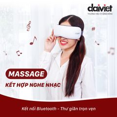 Máy Massage Mắt DAIKIOSAN DVMM-00001 Công Nghệ 3 Trong 1 Massage Rung, Nhiệt và Túi Khí Giúp Giảm Căng Thẳng, Thư Giãn