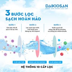 Máy Lọc Nước X-Guard RO DAIKIOSAN DSW-32010M 10 Cấp Lọc, Công Nghệ A.I 3 Ngắt 3 Báo