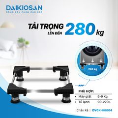 Chân Máy Giặt, Chân Tủ Lạnh DAIKIOSAN DVCK-00004 Chịu Lực Lên Đến 280 Kg, Chất Liệu INOX Cao Cấp