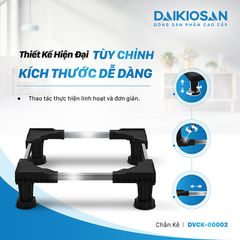 Chân kê máy giặt, tủ lạnh DAIKIOSAN CHÍNH HÃNG chống rung, chịu lực lên đến 450 Kg