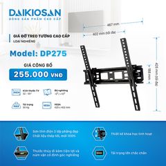 Khung Treo, Giá Treo Tivi DAIKIOSAN DP275 Loại Nghiêng Phù Hợp Cho Tivi 32 - 55 Inch