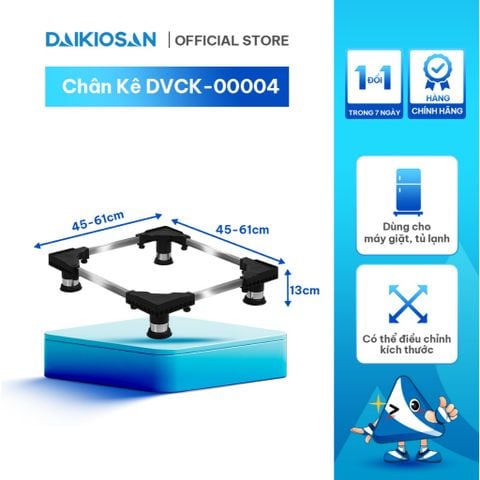 Chân Kê Máy Giặt Tủ Lạnh DAIKIOSAN Có Thể Điều Chỉnh Chiều Dài, Rộng Chịu Lực Lên Đến 280 Kg Chất Liệu INOX Cao Cấp