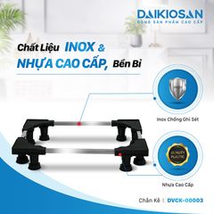 Chân Kê, Chân Đỡ, Máy Giặt Tủ Lạnh DAIKIOSAN DVCK-00003 Chống Rung, Tải Trọng Lên Đến 280 Kg Chất Liệu INOX Cao Cấp