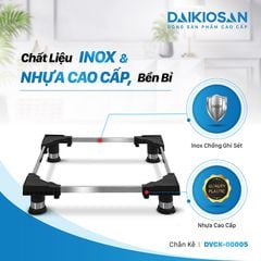 Chân Tủ Lạnh, Chân Máy Giặt DAIKIOSAN DVCK-00005 Inox Chịu Lực Lên Đến 208 Kg Chất Liệu Cao Cấp