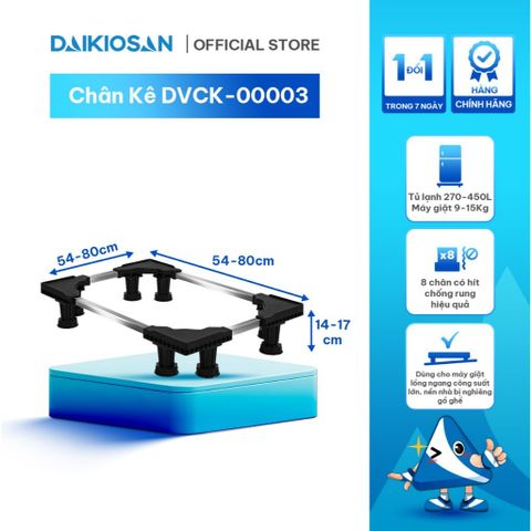 Chân Kê, Chân Đỡ, Máy Giặt Tủ Lạnh DAIKIOSAN DVCK-00003 Chống Rung, Tải Trọng Lên Đến 280 Kg Chất Liệu INOX Cao Cấp