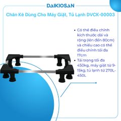 Chân Kê, Chân Đỡ, Máy Giặt Tủ Lạnh DAIKIOSAN DVCK-00003 Chống Rung, Tải Trọng Lên Đến 280 Kg Chất Liệu INOX Cao Cấp