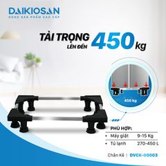Chân Kê, Chân Đỡ, Máy Giặt Tủ Lạnh DAIKIOSAN DVCK-00003 Chống Rung, Tải Trọng Lên Đến 280 Kg Chất Liệu INOX Cao Cấp