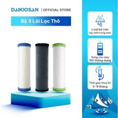 Bộ 3 Lõi Lọc Nước Thô Số 1,2,3 (Lõi Lọc PP 5micron, CTO, PP 1micro) DAIKIOSAN - Thay Được Hầu Hết Các Loại Máy Lọc Nước