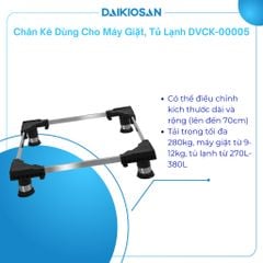 Chân Tủ Lạnh, Chân Máy Giặt DAIKIOSAN DVCK-00005 Inox Chịu Lực Lên Đến 208 Kg Chất Liệu Cao Cấp