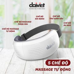 Máy Massage Mắt DAIKIOSAN DVMM-00001 Công Nghệ 3 Trong 1 Massage Rung, Nhiệt và Túi Khí Giúp Giảm Căng Thẳng, Thư Giãn