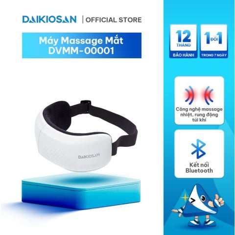 Máy Massage Mắt DAIKIOSAN DVMM-00001 Công Nghệ 3 Trong 1 Massage Rung, Nhiệt và Túi Khí Giúp Giảm Căng Thẳng, Thư Giãn