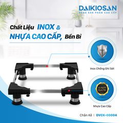 Chân Kê Máy Giặt Tủ Lạnh DAIKIOSAN Có Thể Điều Chỉnh Chiều Dài, Rộng Chịu Lực Lên Đến 280 Kg Chất Liệu INOX Cao Cấp