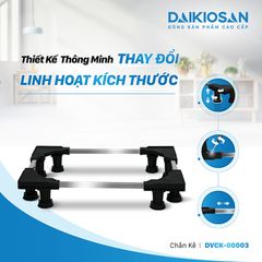 Chân Kê, Chân Đỡ, Máy Giặt Tủ Lạnh DAIKIOSAN DVCK-00003 Chống Rung, Tải Trọng Lên Đến 280 Kg Chất Liệu INOX Cao Cấp