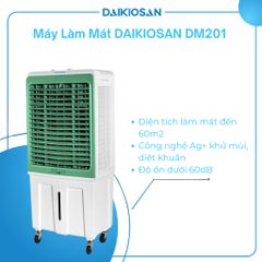 Quạt Điều Hòa, Quạt Hơi Nước, Máy Làm Mát DAIKIOSAN DM201 Công Nghệ Diệt Khuẩn, Khử Mùi Ag+ Vượt Bậc