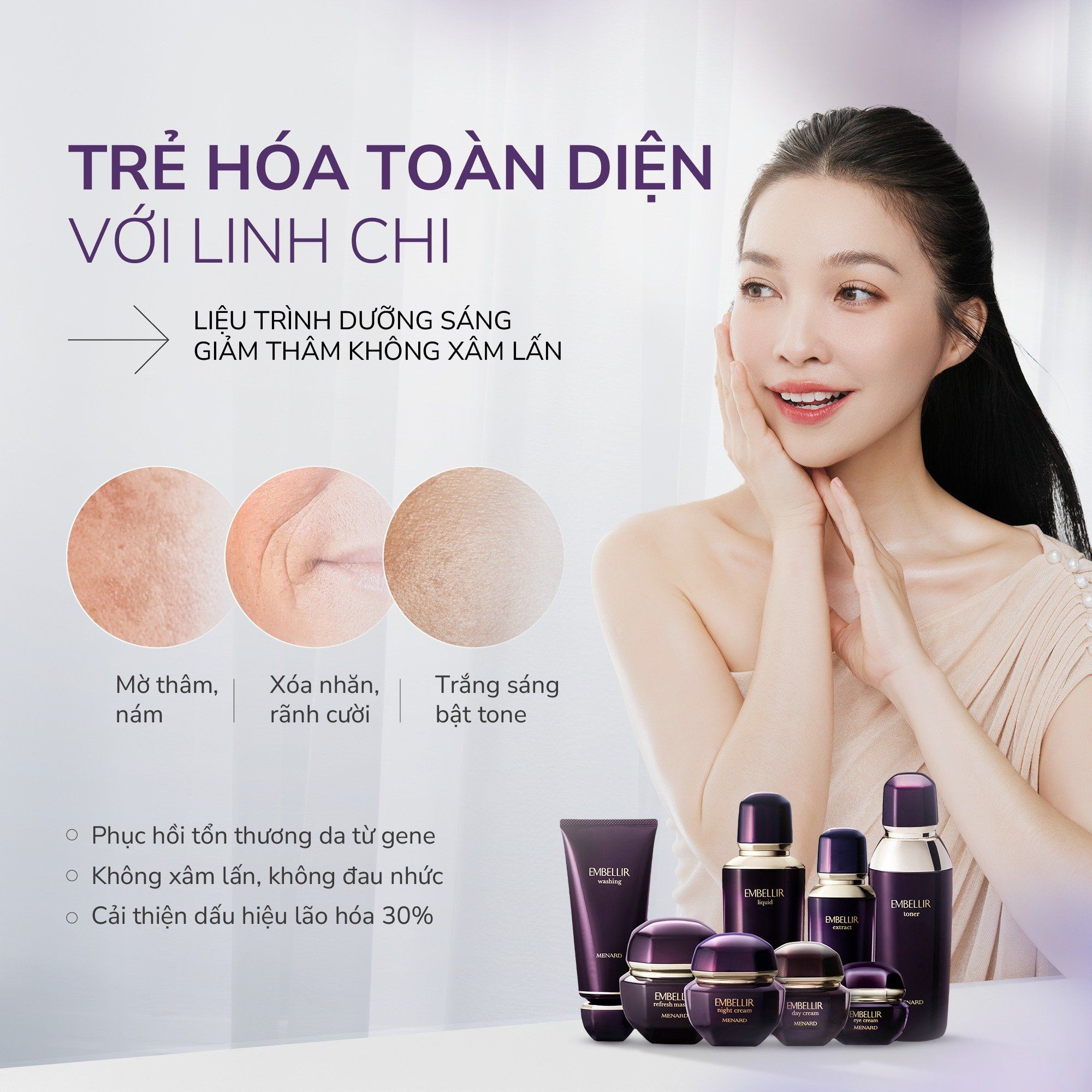  Dịch vụ chăm sóc da, hỗ trợ trẻ hóa da toàn diện với Linh Chi (SPAMDV104) 