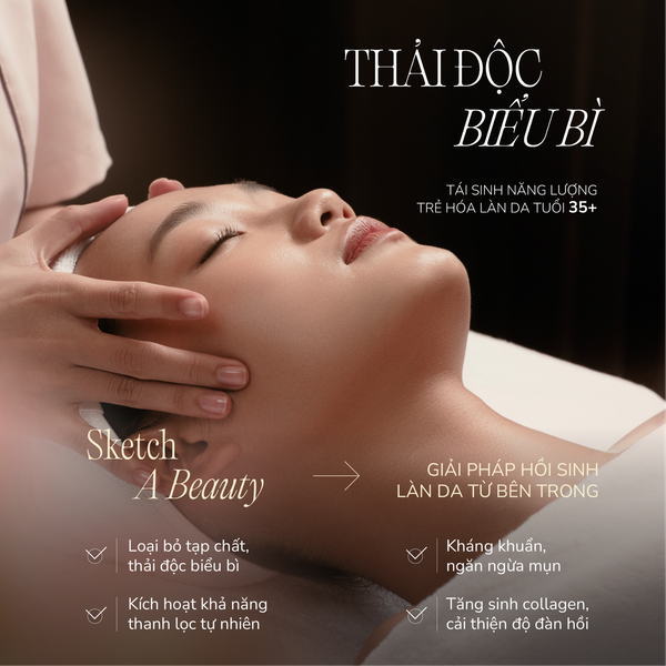  MDV147 - Dịch vụ phục hồi cấu trúc săn chắc, tái tạo bề mặt da căng bóng ứng dụng siêu công nghệ (Sketch A Beauty) 