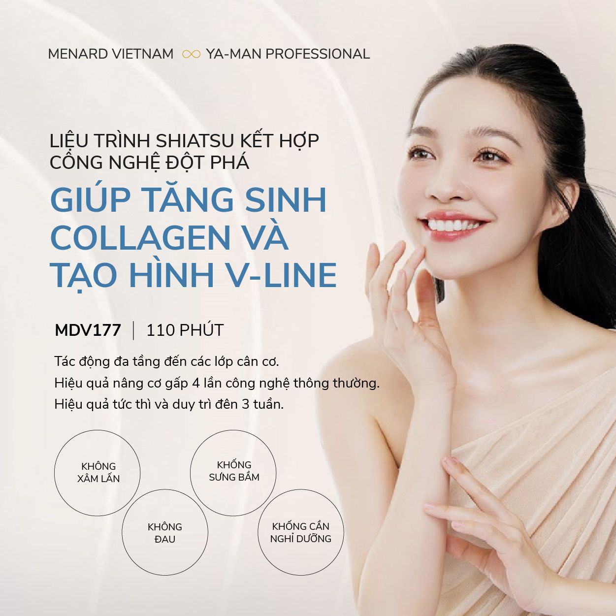  Dịch vụ tăng sinh collagen và tạo hình V-line kết hợp phương pháp Shiatsu với công nghệ đột phá (SPAMDV177) 