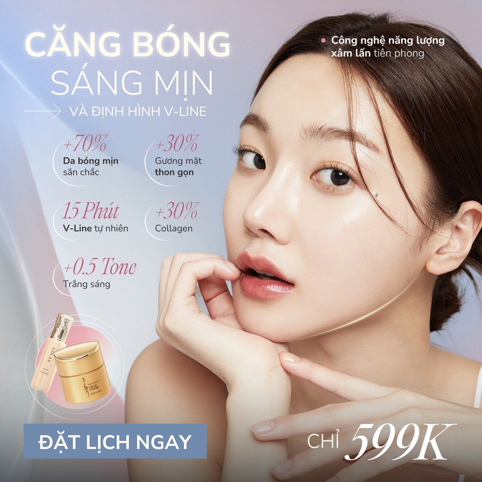  MDV147 PLUS - Căng bóng sáng mịn và định hình V-line với công nghệ năng lượng xâm lấn tiên phong 