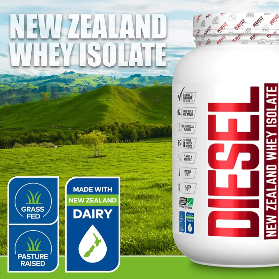 Perfect Sports Diesel NewZealand Whey Isolate 5lbs (75 Servings)