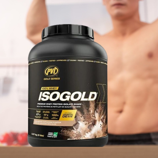 PVL Iso Gold - Premium Whey Protein With Probiotic 5Lbs (2.27KG | 71 Servings)