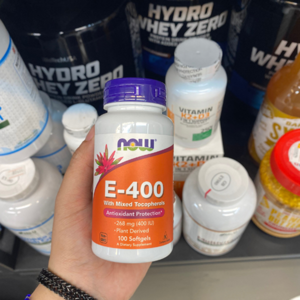 Now Vitamin E 400 IU 100 Viên (Mixed Tocopherols)
