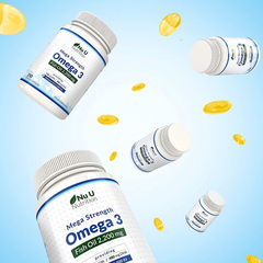 Nu U Nutrition Mega Strength Omega 3 & Vitamin D3 250 Viên