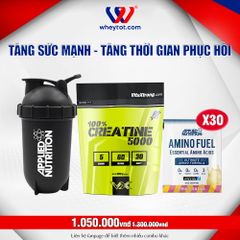 Combo Creatine 300gr + 30 Sample EAA Amino Fuel + Bình Lắc Applied