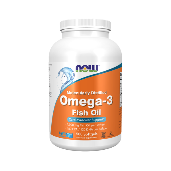 Now Omega 3 1000MG Fish Oil 180 EPA/ 120 DHA 500 Viên | 250 Servings